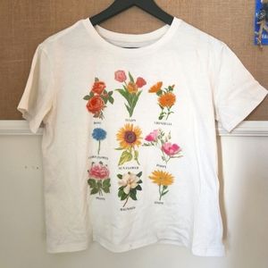 Cropped floral shirt